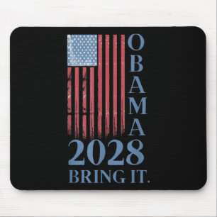 Obama Vintage Retro Patriotisches 2028 Politisches Mousepad