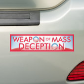 Obama-Waffe der Massentäuschung Autoaufkleber (Auf Auto)