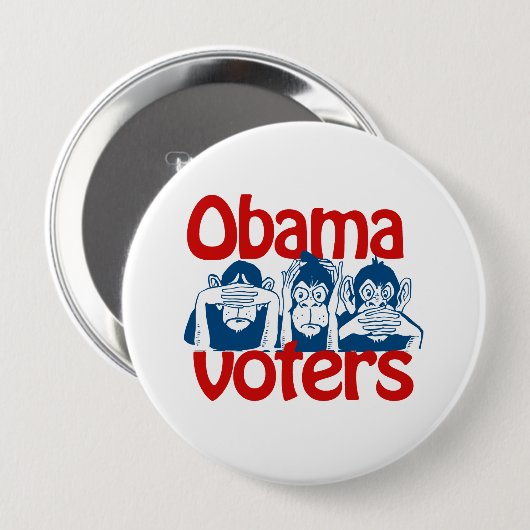 Obama-Wähler Button (Vorne & Hinten)