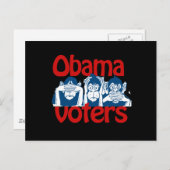 Obama Wähler Postkarte (Vorne/Hinten)
