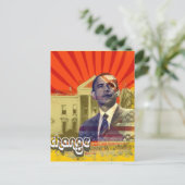 Obama-Wandel - Postkarte (Stehend Vorderseite)