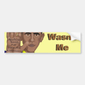 Obama war nicht ich autoaufkleber (Vorne)