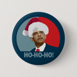 Obama-Weihnachten Ho Ho Ho Button