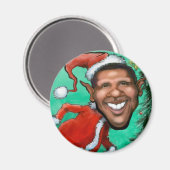 Obama Weihnachten Magnet (Vorderseite/Rückseite)