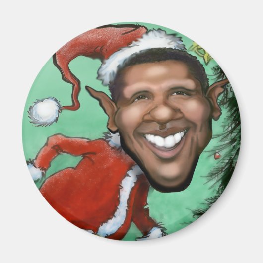 Obama Weihnachten Magnet (Vorne)
