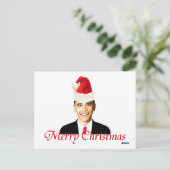 Obama Weihnachtskarte Feiertagspostkarte (Stehend Vorderseite)