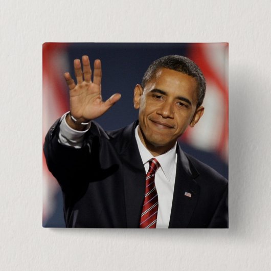 Obama-Welle Button (Vorderseite)