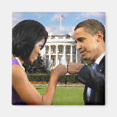 Obama White House Faust Bump Magnet (Vorne)