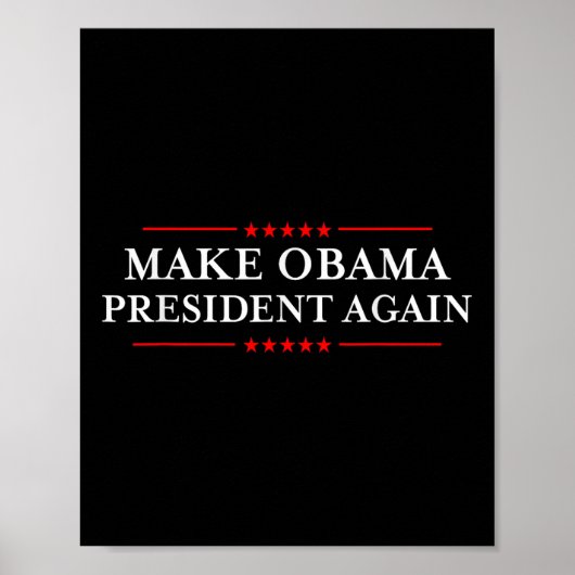 Obama wieder Präsident Shirt - Funny Anti-Frequenc Poster (Vorne)