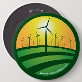 Obama-Winde runden des Knopfes der Änderungs-6x6 Button (Vorne & Hinten)