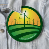 Obama-Winde runden des Knopfes der Änderungs-6x6 Button (Beispiel)