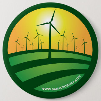 Obama-Winde runden des Knopfes der Änderungs-6x6 Button