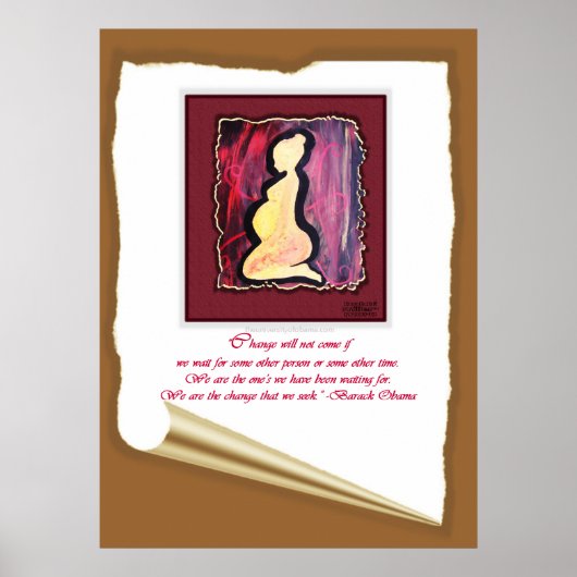 Obama Wir sind das Zitat Poster (Vorne)