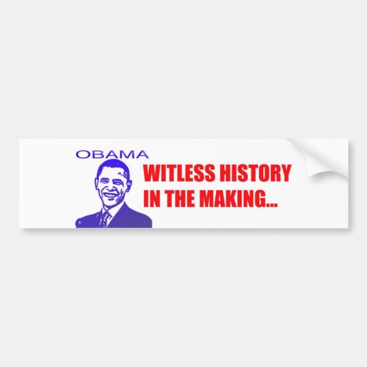 Obama witless autoaufkleber (Vorne)