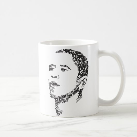 Obama: Wörter der Hoffnungs-Tasse Kaffeetasse (Rechts)