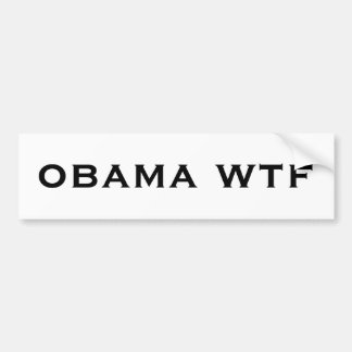 Obama wtf Autoaufkleber