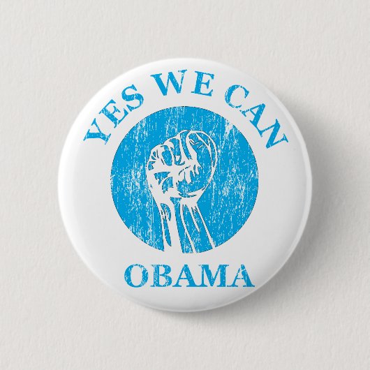 "Obama Yes We Can " Knopf Button (Vorderseite)