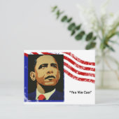Obama-Yes we can (Postcard) Postkarte (Stehend Vorderseite)