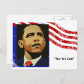 Obama-Yes we can (Postcard) Postkarte (Vorne/Hinten)