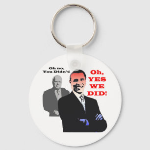 Obama YES WE DID Schlüsselanhänger