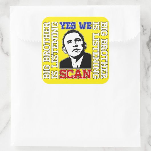 Obama Yes We Scan Sticker (Tasche)