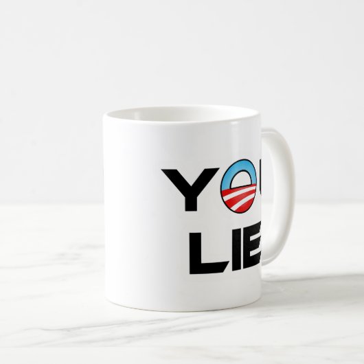 Obama You Lie Kaffeetasse (VorderseiteRechts)