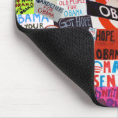 Obama-Zeichen-Collage Mousepad (Ecke)