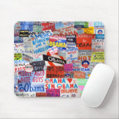 Obama-Zeichen-Collage Mousepad (Mit Mouse)