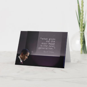 Obama-Zitat Feiertagskarte