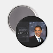 Obama Zitat Magnet (Vorderseite/Rückseite)
