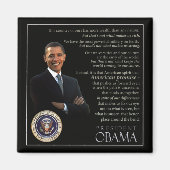 Obama Zitat Magnet (Vorne)