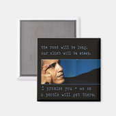 Obama Zitat Magnet (Vorderseite/Rückseite)