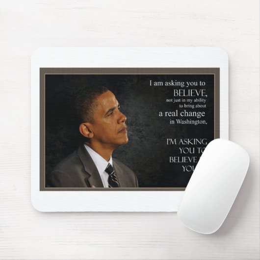 Obama-Zitat Mousepad (Mit Mouse)