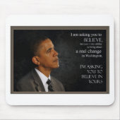 Obama-Zitat Mousepad (Vorne)