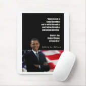 Obama-Zitat Mousepad (Mit Mouse)