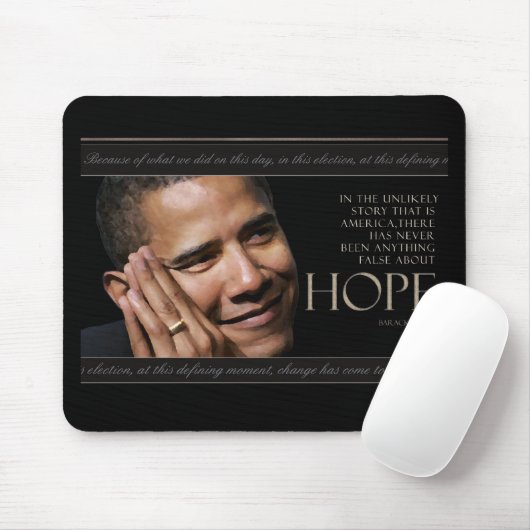Obama-Zitat Mousepad (Mit Mouse)