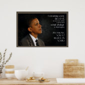 Obama Zitat Poster (Küche)