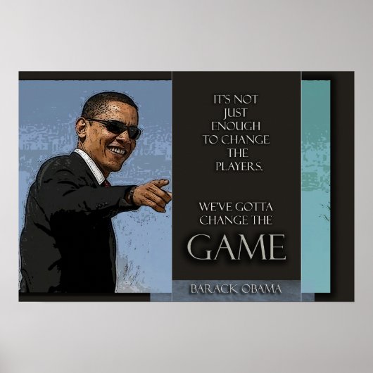 Obama Zitat Poster (Vorne)