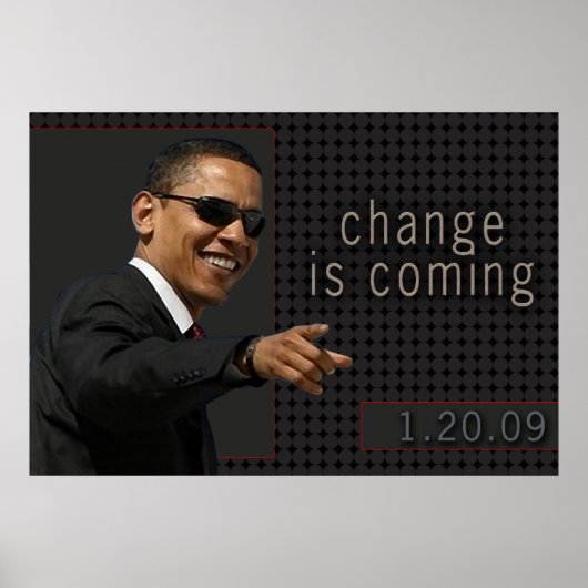 Obama Zitat Poster (Vorne)