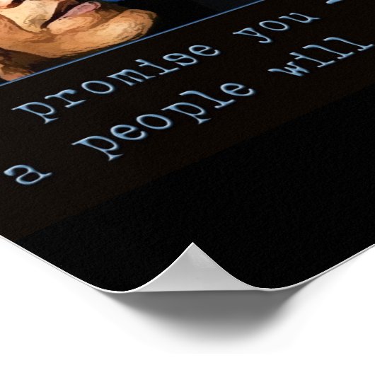 Obama Zitat Poster (Ecke)