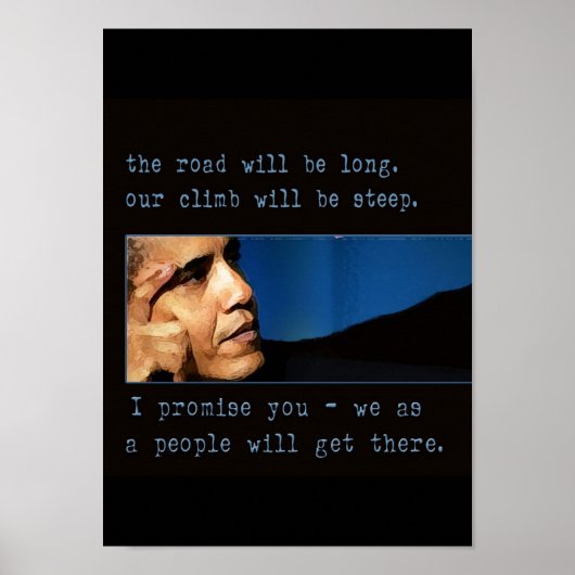 Obama Zitat Poster (Vorne)