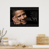 Obama Zitat Poster (Küche)