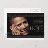 Obama Zitat Postkarte (Vorne/Hinten)