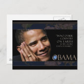 Obama Zitat Postkarte (Vorne/Hinten)