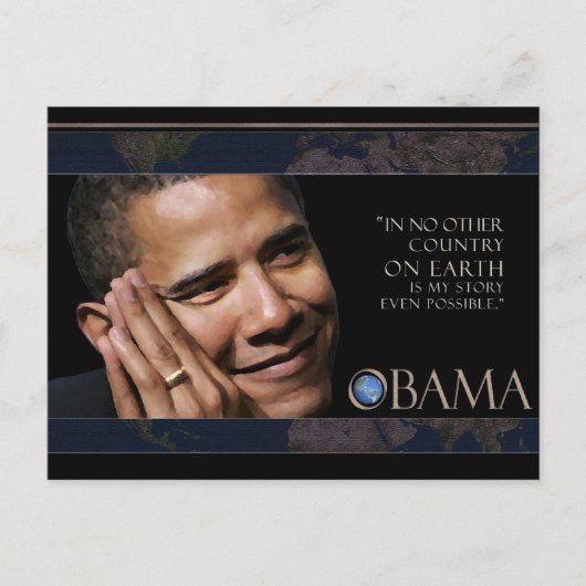 Obama Zitat Postkarte (Vorderseite)