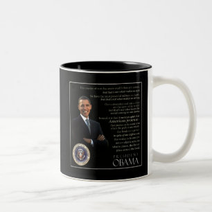 Obama-Zitat-Tasse - 6 von 6 Zweifarbige Tasse