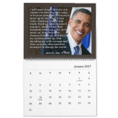 Obama Zitate 2016 Kalender (Jan 2027)
