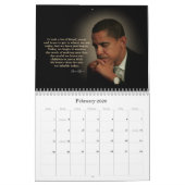 Obama-Zitate - besonders angefertigt Kalender (Feb 2026)