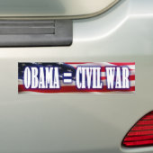 Obama = ziviler Kriegs-Autoaufkleber Autoaufkleber (Auf Auto)