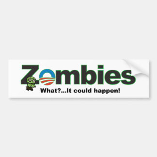 Obama-Zombie-Autoaufkleber Autoaufkleber